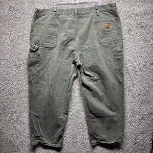 Carhartt B11 MOS Work Pants 46x30 Green Canvas Carpenter Utility Dungaree Fit
